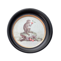 Small Round Monkey Print 27 cm