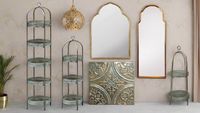 Arched Shaped Gilt Mirror H: 87 cm