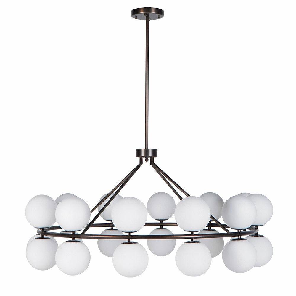 Bronze Multi Globe Chandelier
