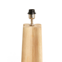 Large Natural Wood Floor Lamp Base -