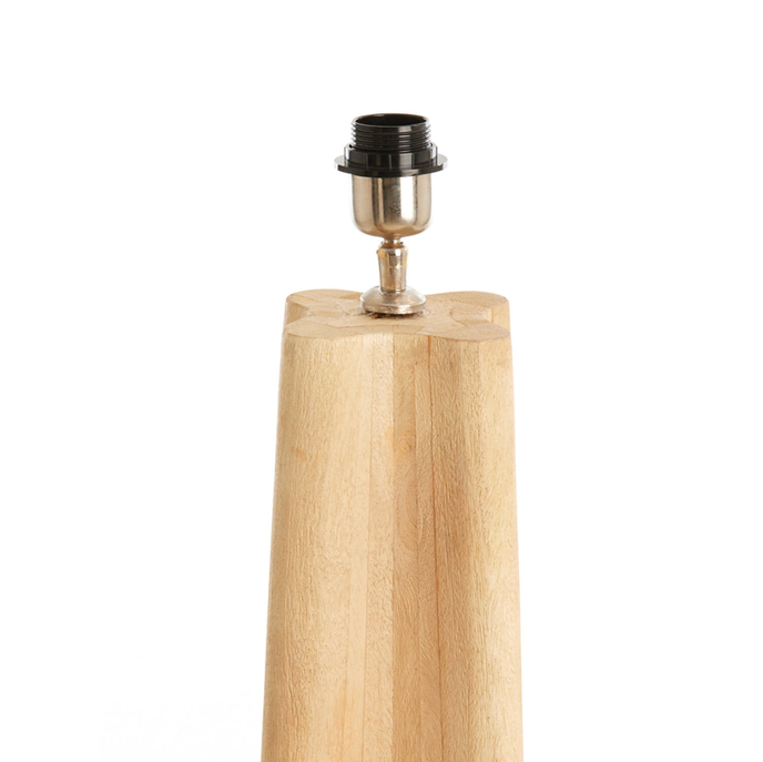 Large Natural Wood Floor Lamp Base -
