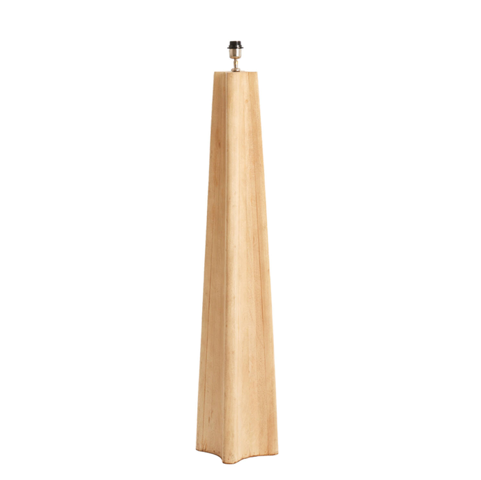 Large Natural Wood Floor Lamp Base -