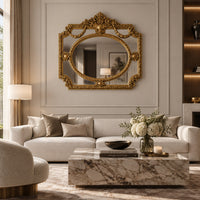 Ornate Swag Overmantle 115 x 112
