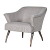 Discover the Striped Armchair, comfortable with pinstripe fabric, perfect for any setting, from country to town house, with tapered wooden legs.