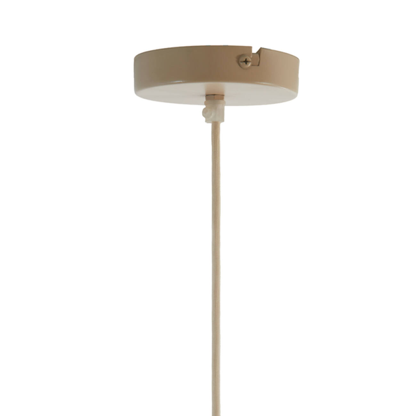 detail of the ceiling rose of the plaster wave pendant light