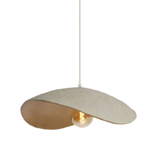 plaster wave hanging light