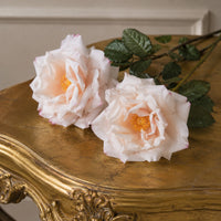 Real Feel Rose Stem: Ultra-Realistic White Faux Flower