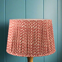 Red Pleated Chevron Shade 30/35/40/45/50 cm