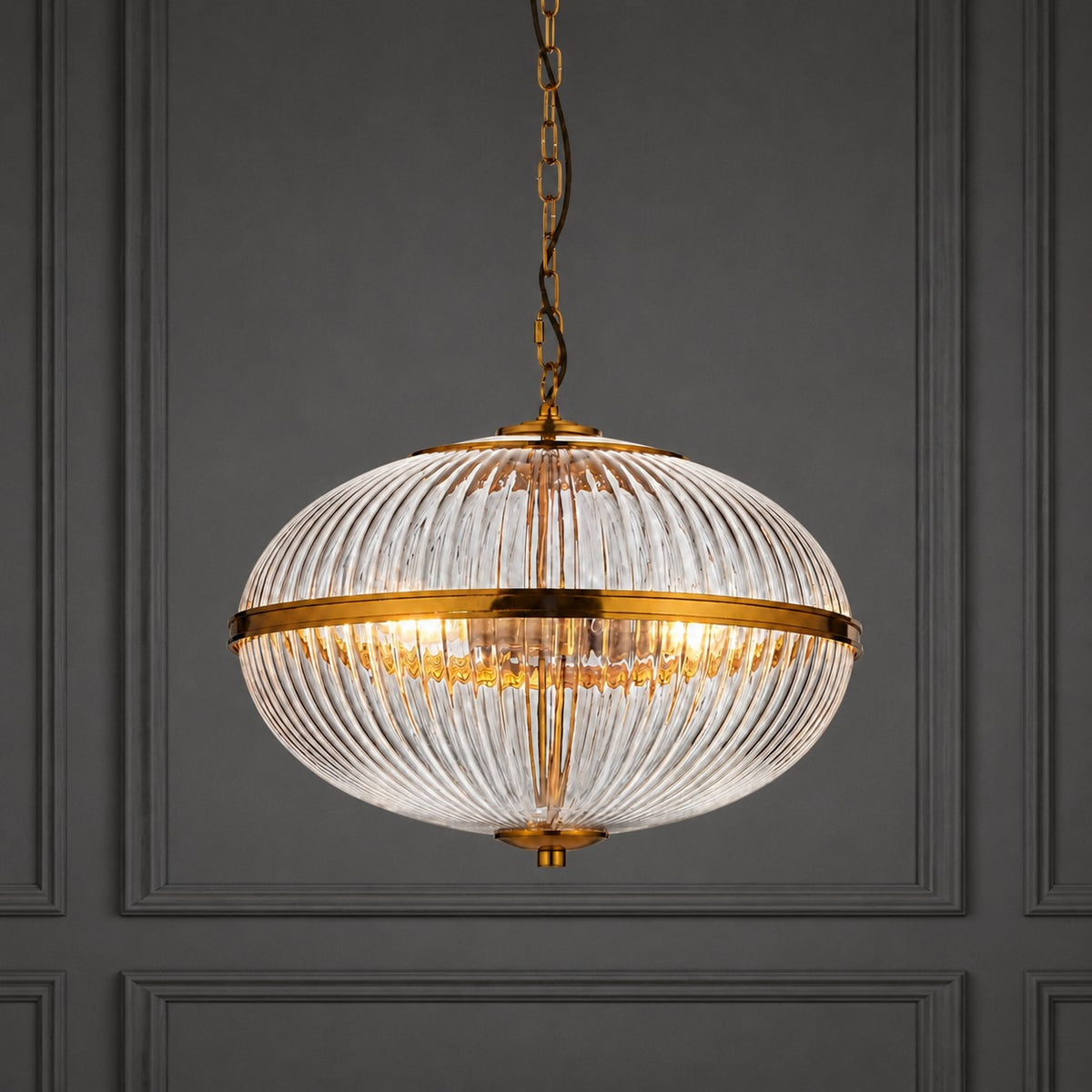 Vintage Glass Globe Ceiling Light