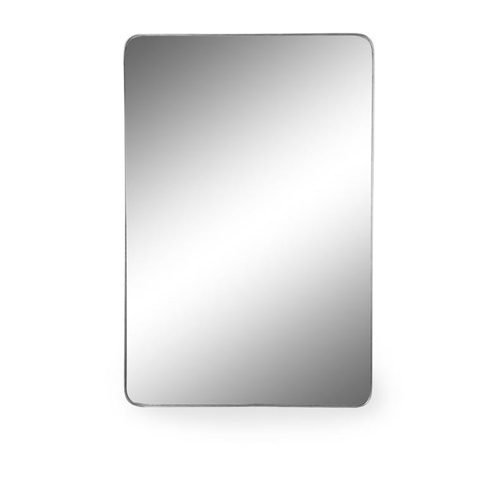 Rectangular mirror on a white background