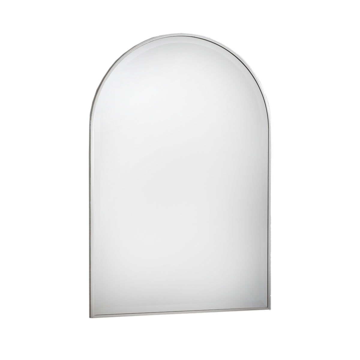 Thin Framed Arch Mirror Silver 90cm - Clearance