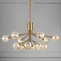 A 12 globe light on a brushed brass frame, large statement light spreading a warm glow over your room. Stunning in a living room, hall and a perfect dining room light. A stylish contemporary addition to your home. 