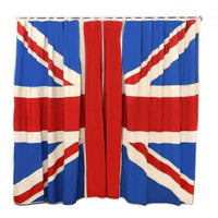 Union Jack curtains linen panels