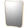Gilt mirror with curved frame, the swept curved frame. Great bathroom or hall mirror.

H: 75 cm W: 60 cm