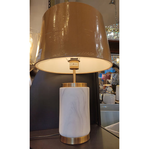 Faux White Marble Lamp 38 cm. BASE ONLY - REDUCED