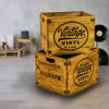 Vinyl record crates with Vintage inscription. Two different sizes perfect for your vinyl collection or anything else you wish to store in these vintage style boxes.
Wooden crates can serve as stylish and functional storage solutions for organizing items like books, office supplies, or tools.