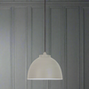 Light Concrete Coloured Pendant With White Inner 45 cm