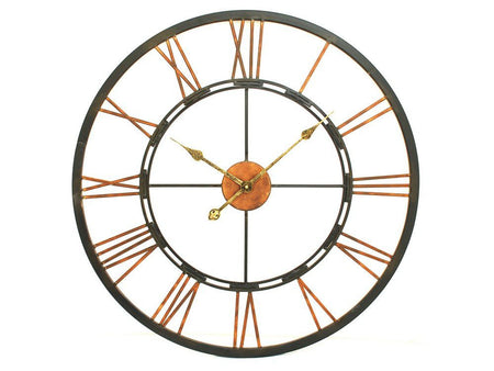 Black Skeleton Clock 80cm