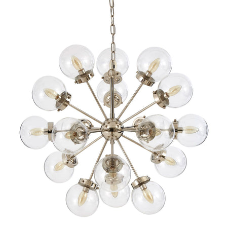 Cluster Clear Glass Pendant 85cm