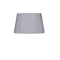 Grey Oval Tapered Shade / Silk Effect