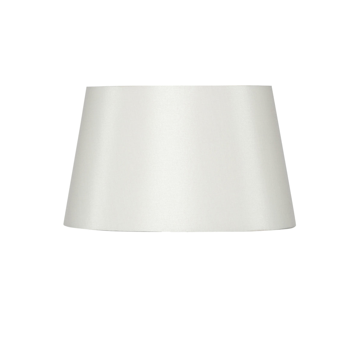 Cream Oval Tapered Shade / Silk Effect
