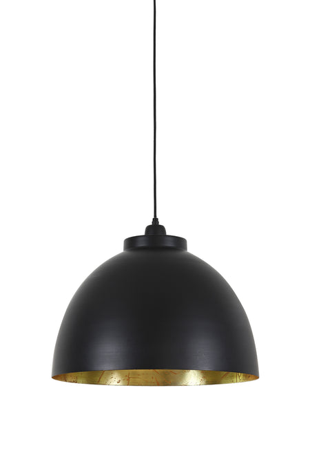 Brushed Steel Pendant with Cream Shade - 47cm