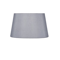 Grey Oval Tapered Shade / Silk Effect