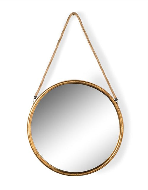 Hanging Gold Round Mirrors (38 cm, 46 cm, 58 cm)