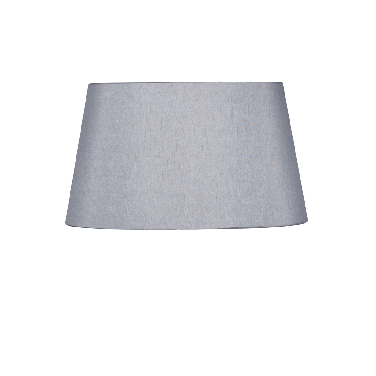 Grey Oval Tapered Shade / Silk Effect