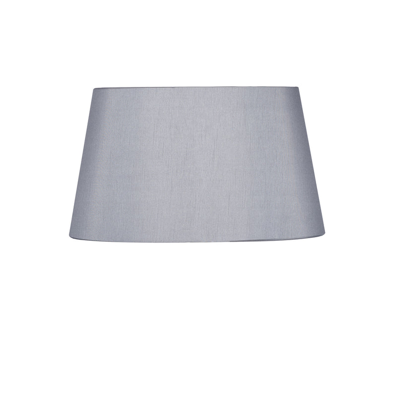 Grey Oval Tapered Shade / Silk Effect