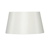 Cream Oval Tapered Shade / Silk Effect