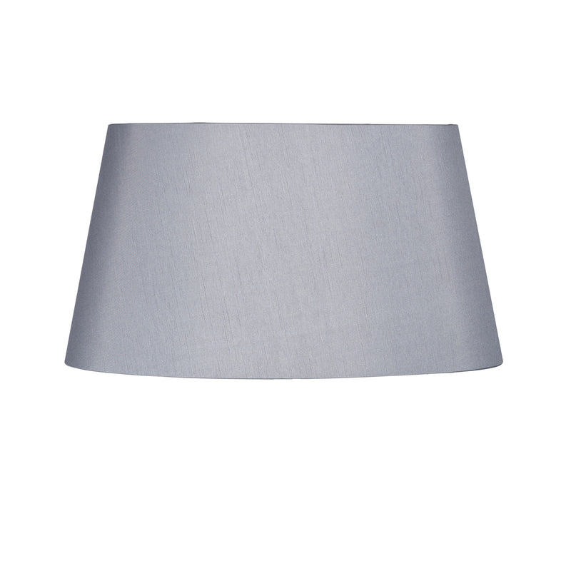 Grey Oval Tapered Shade / Silk Effect