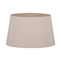 Taupe Oval Tapered Shade / Silk Effect