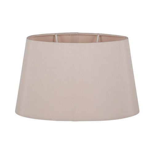 Taupe Oval Tapered Shade / Silk Effect
