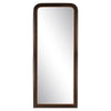 Plain and simple full length dressing mirror which can be hung on the wall or be used as a floor standing mirror.  Finished in a matt black with a discreet touch of gold beading surrounding the mirror.  H: 163 cm W: 64 cm
