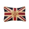 This rectangular shaped union jack lion crested cushion has a lovely gold piping surround and is made from superior quality fabric.  This scatter cushion will make a statement on any chair or sofa and is a super gift for friends and family.  H: 30 cm W: 46 cm