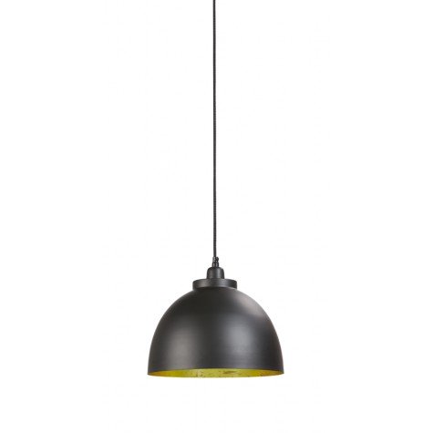 Black Metal Pendant with Gold Inner.  A simple and lightweight pendant which will make a stunning difference to your home.