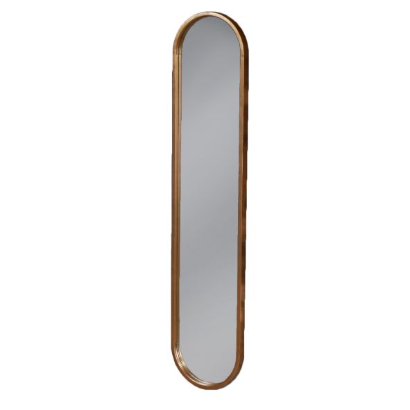 oval metal industrial mirrors