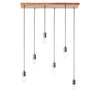 Six Light Linear Pendant 80cm