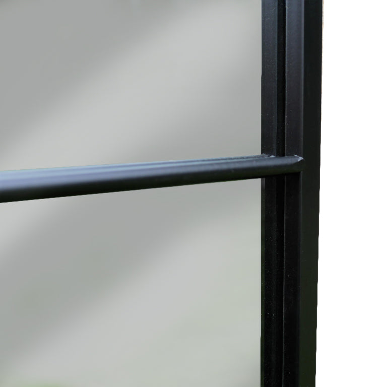 Window Mirror Black Square 90 cm