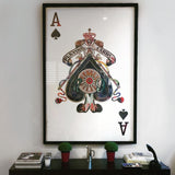 Collage effect massive Ace of Spades artwork, an absolutely stunning statement piece for a prominent wall.