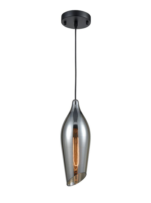 Smoked glass Aerial pendant. - Also shown in Copper Glass
