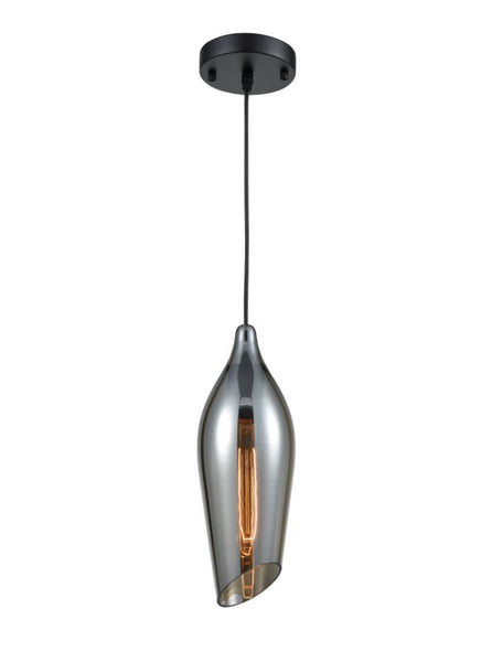 Smoked glass Aerial pendant. - Also shown in Copper Glass