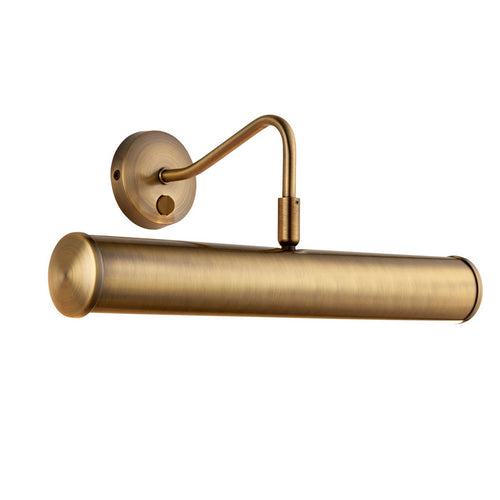 This picture & art wall light is finished in antique brass and is fitted with a rocker switch.