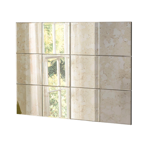 Stunning antiqued glass window mirror, perfect faded elegance. Adding Light and space to your home with this simple, exquisite design.