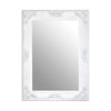 Antique White Ornate Mirror 113cm