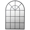 Arched Iron Metal Window Mirror - 135cm