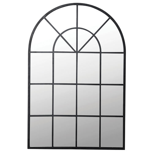 Arched Iron Metal Window Mirror - 135cm