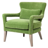 Green Velvet Armchair 82 cm