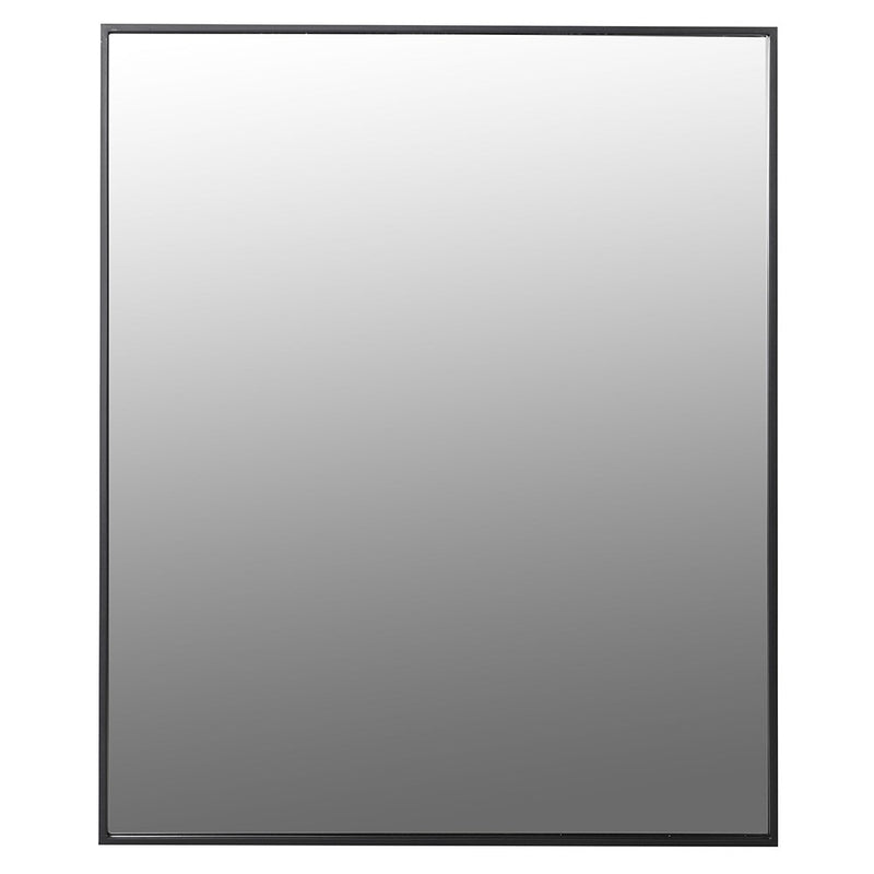 A large black iron mirror with minimal frame and lots of glass to reflect and enlarge your space.&nbsp;   H: 120 cm W: 100 cm  Weight: 20 KgLarge Black Iron Mirror - 120x100cm